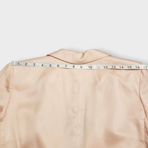 J.Crew Womens Alfie Gramercy Twill Lyocell Blazer Blush Pink Sz 14 Oversized - Picture 13 of 15